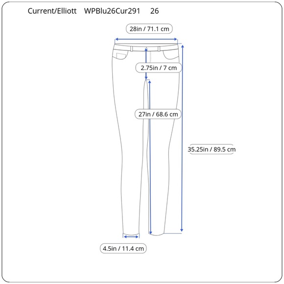 Current/Elliott Women’s Hipster Skinny Side Zip Jeans - Picture 8 of 8